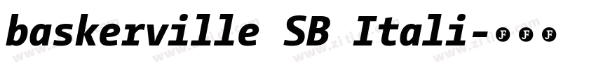 baskerville SB Itali字体转换